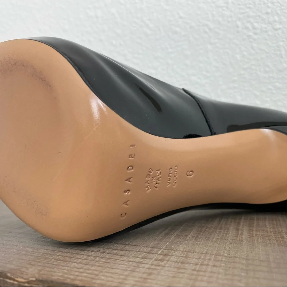 Casadei - Size 6 - Patent Leather Black Pumps - Never Worn - Picture 3 of 4